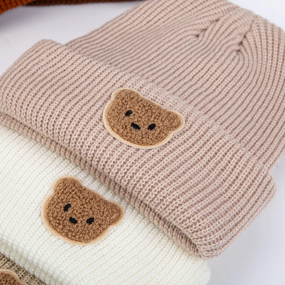 Cartoon Bear Beanie Cap