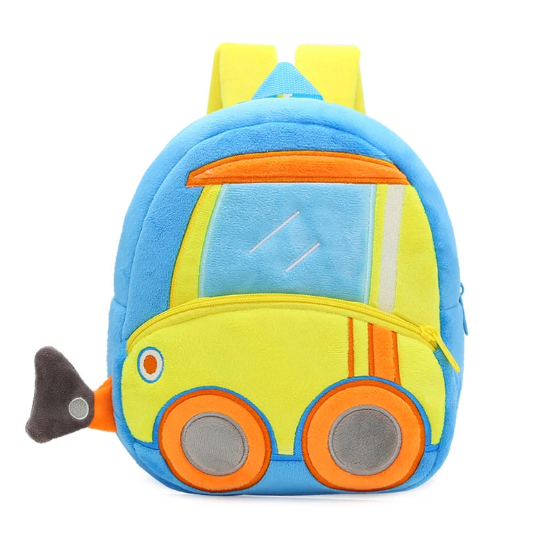 Vehicle-Themed Plush Backpack