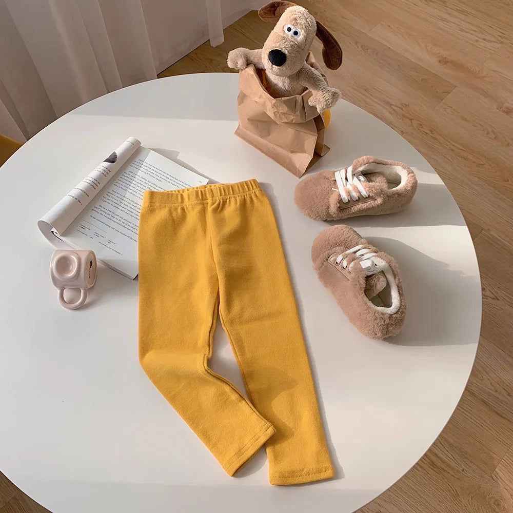 Girls' Stretchy Cotton Leggings