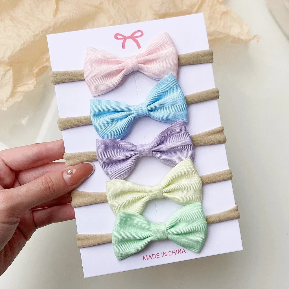 Ribbon Bow Headbands Set