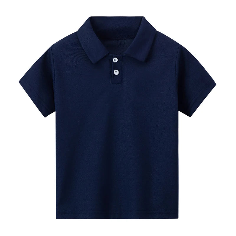 Solid Color Polo T-Shirt
