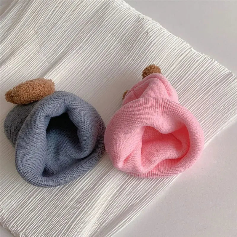 Cartoon Bear Beanie Cap