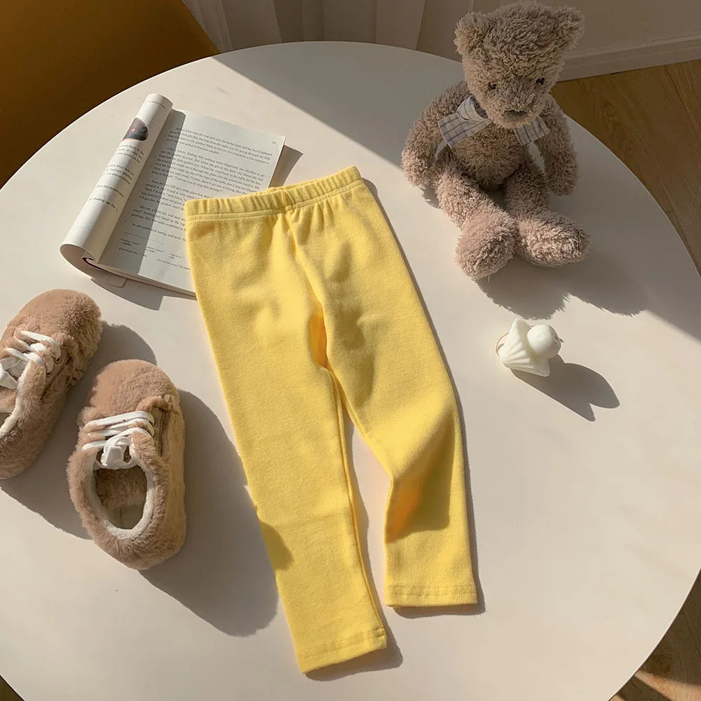 Girls' Stretchy Cotton Leggings
