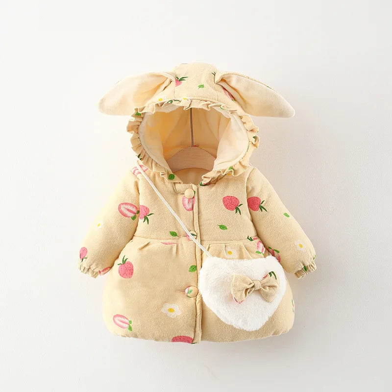 Girls’ Jacket with Rabbit Ear Hood