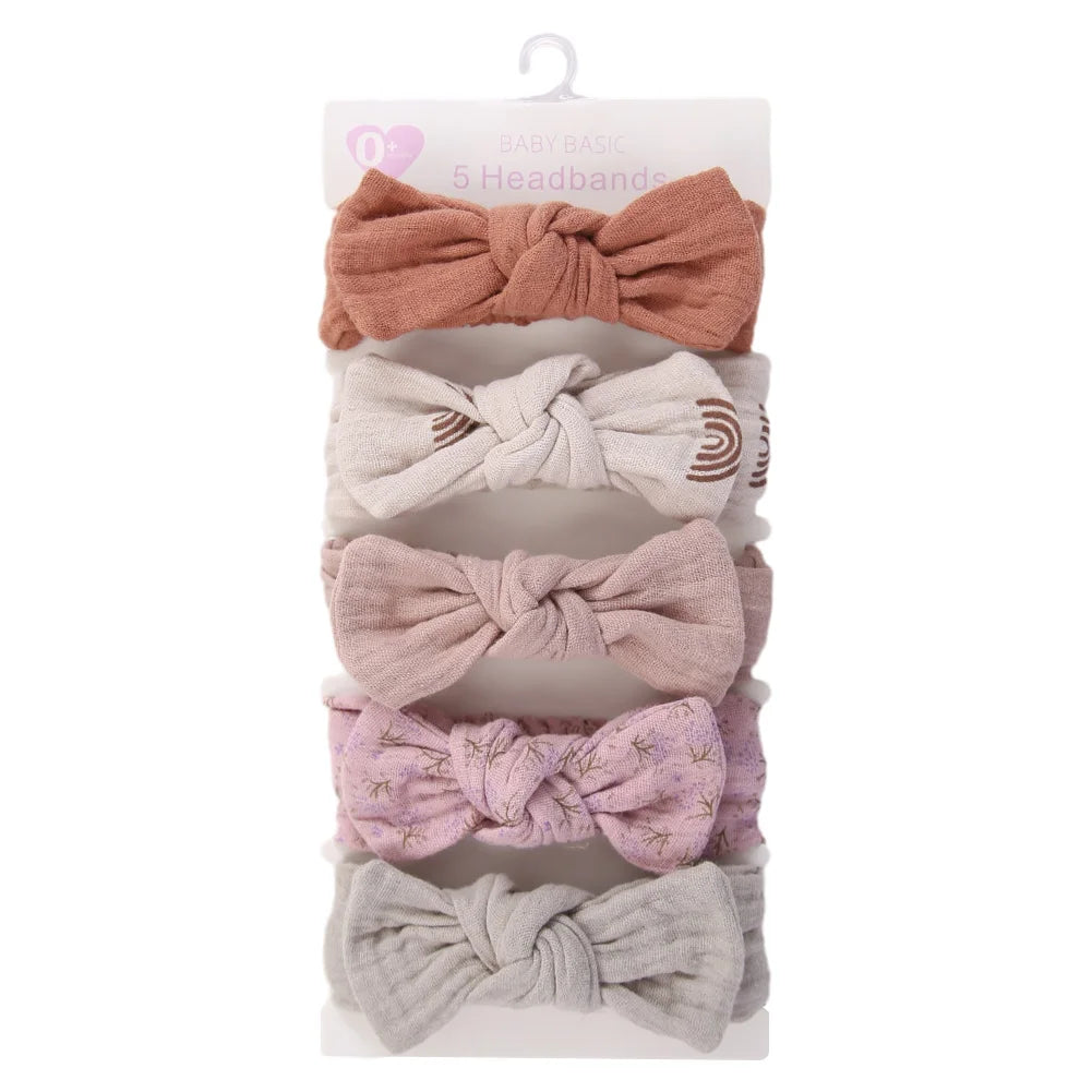 Muslin Cotton Headband Set