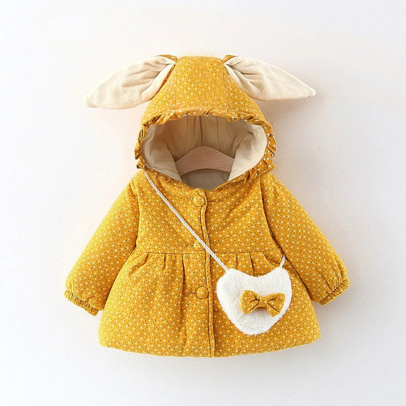 Girls’ Jacket with Rabbit Ear Hood