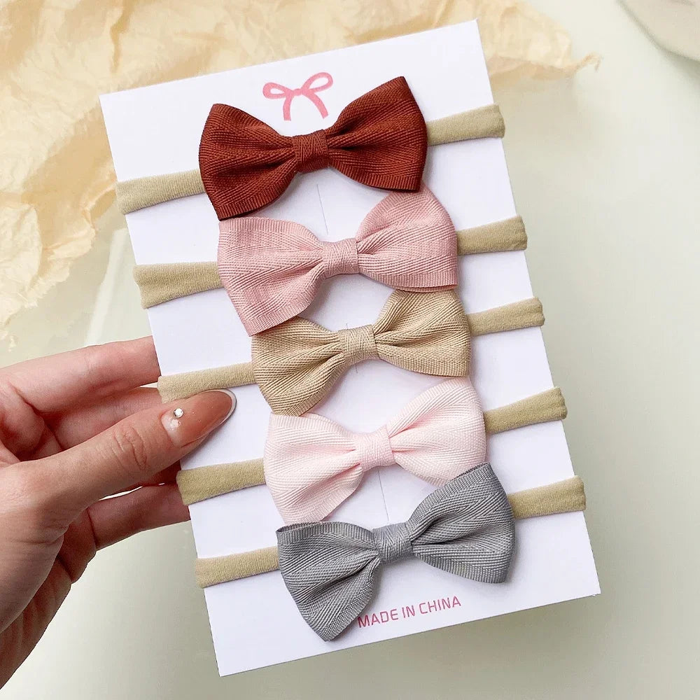 Ribbon Bow Headbands Set