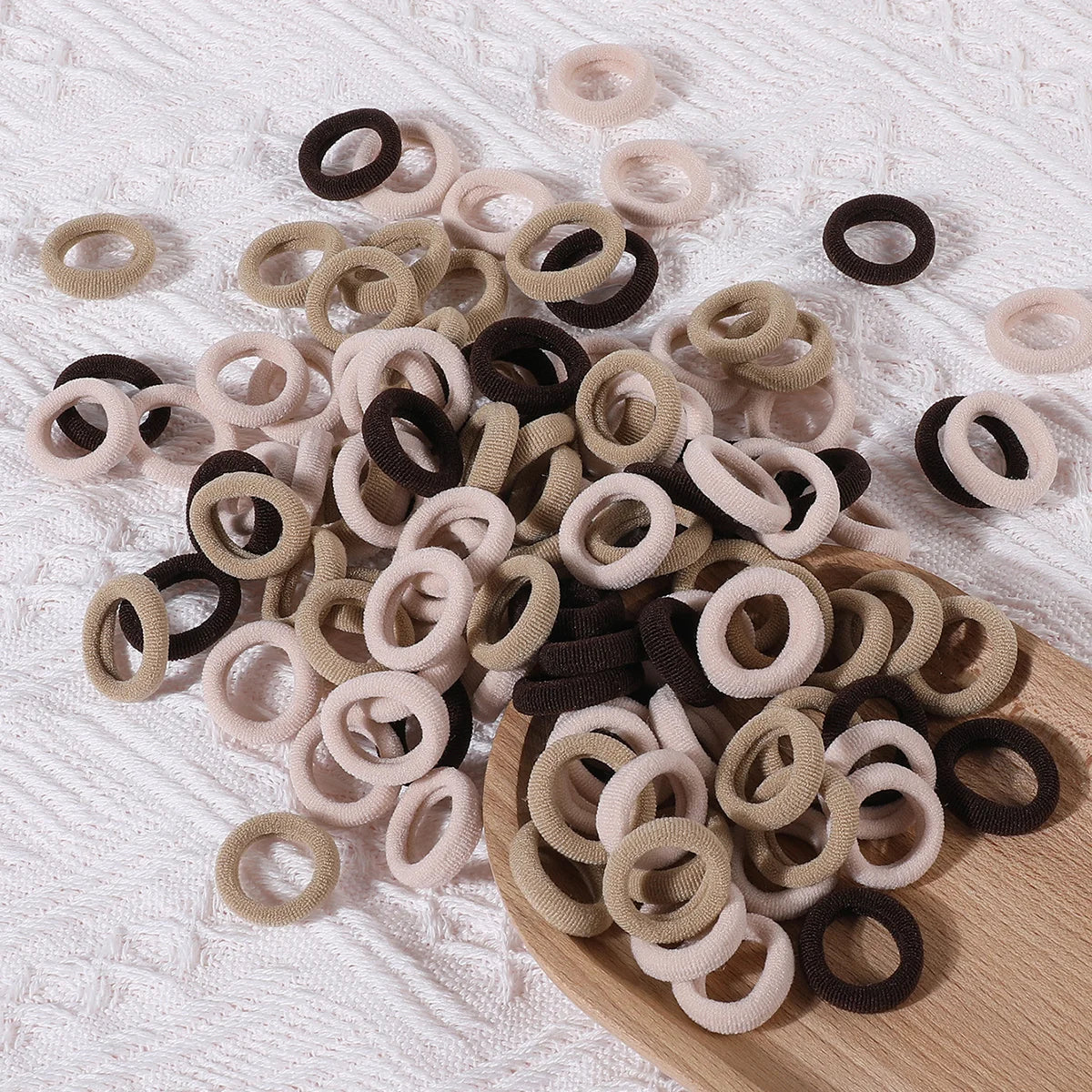 100 Pcs Colorful Hair Ties