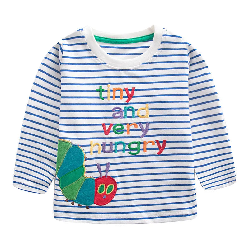 Boys' Striped Embroidered Shirt