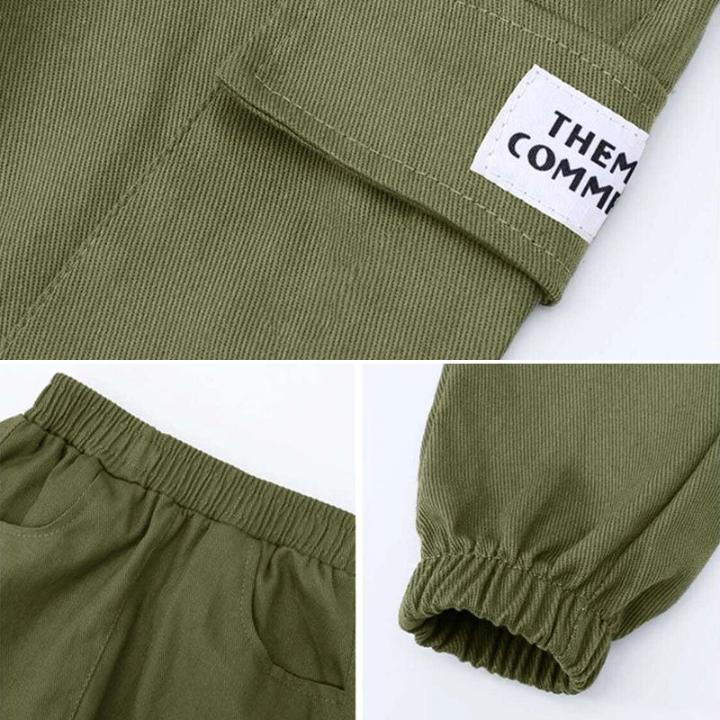 Boys' Cotton Cargo Pants