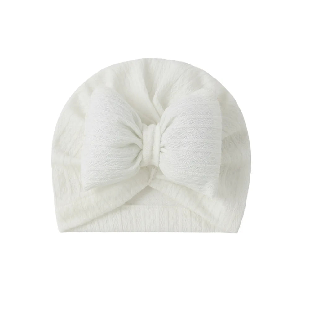 Baby Turban Hat with Big Bow for Newborns and Toddlers