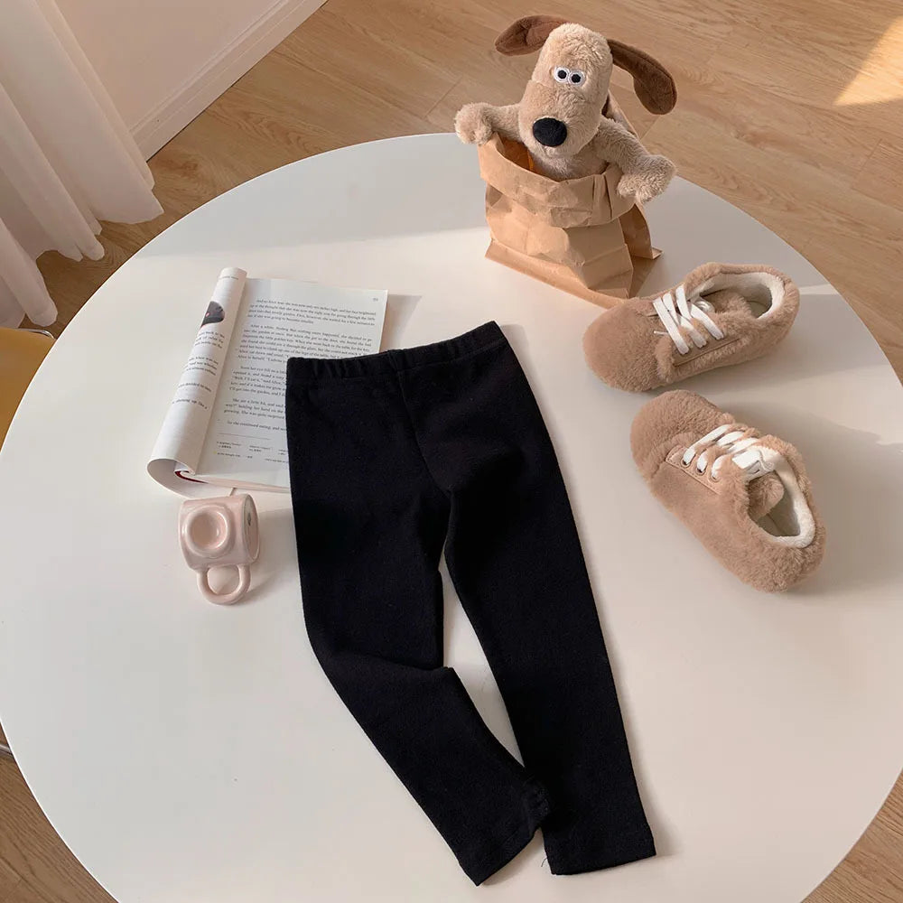 Girls' Stretchy Cotton Leggings