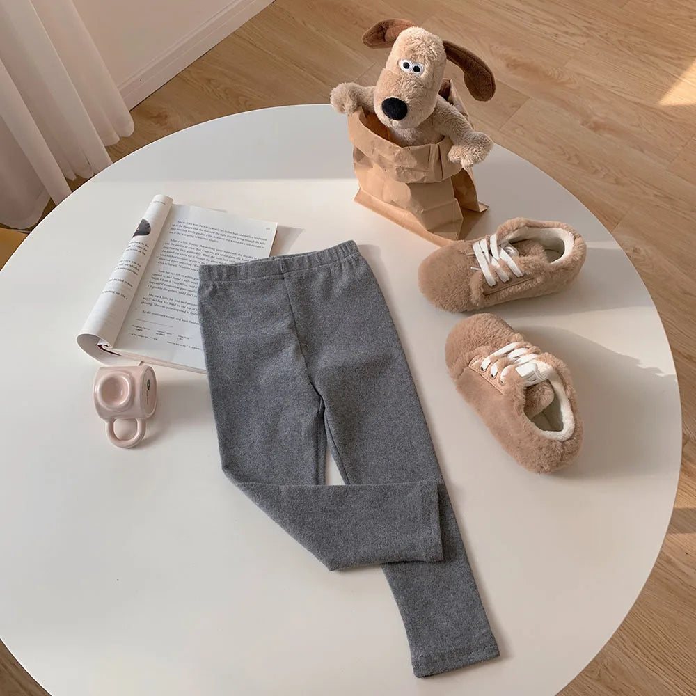 Girls' Stretchy Cotton Leggings