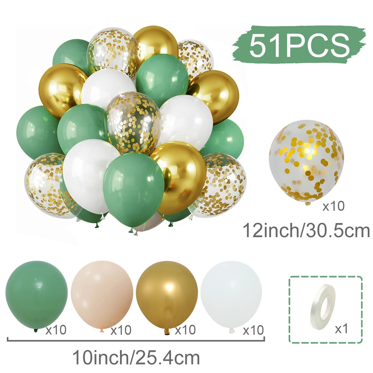 Confetti & Latex Balloon Set