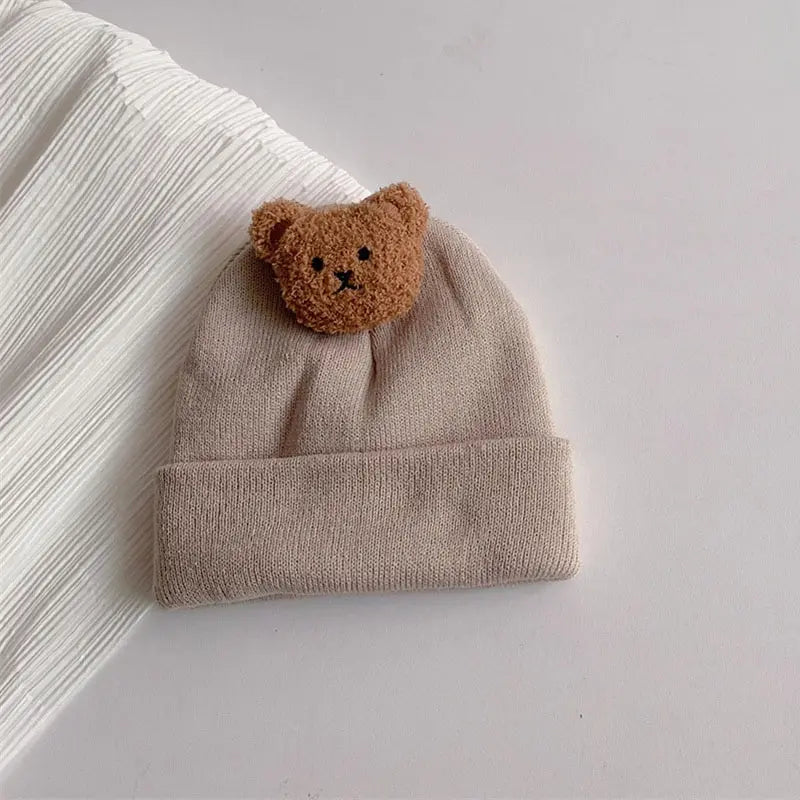 Cartoon Bear Beanie Cap