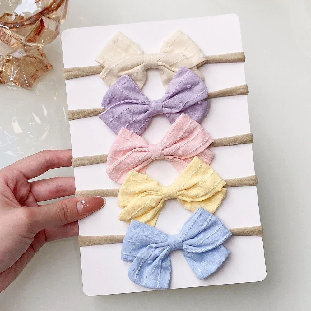 Ribbon Bow Headbands Set
