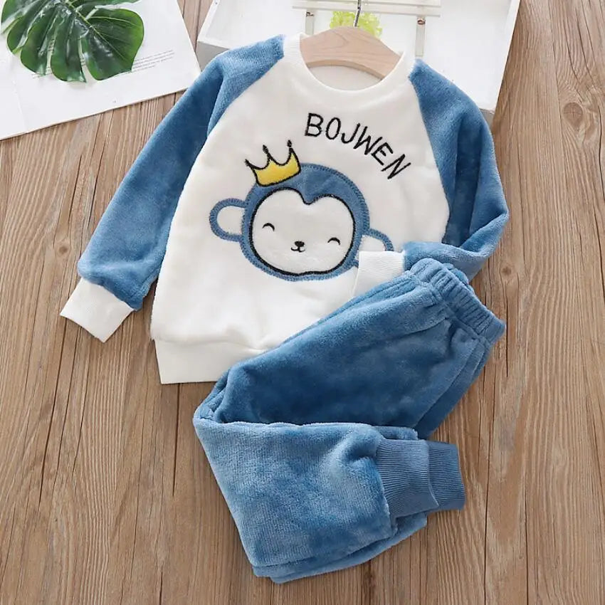 Plush Flannel Winter Tracksuit