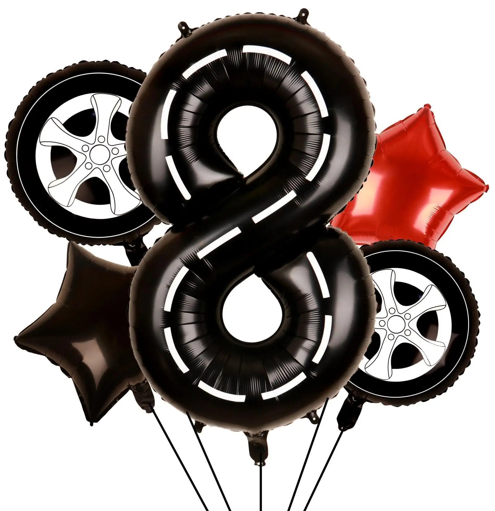 Racing Car Balloon Set - 5 pcs