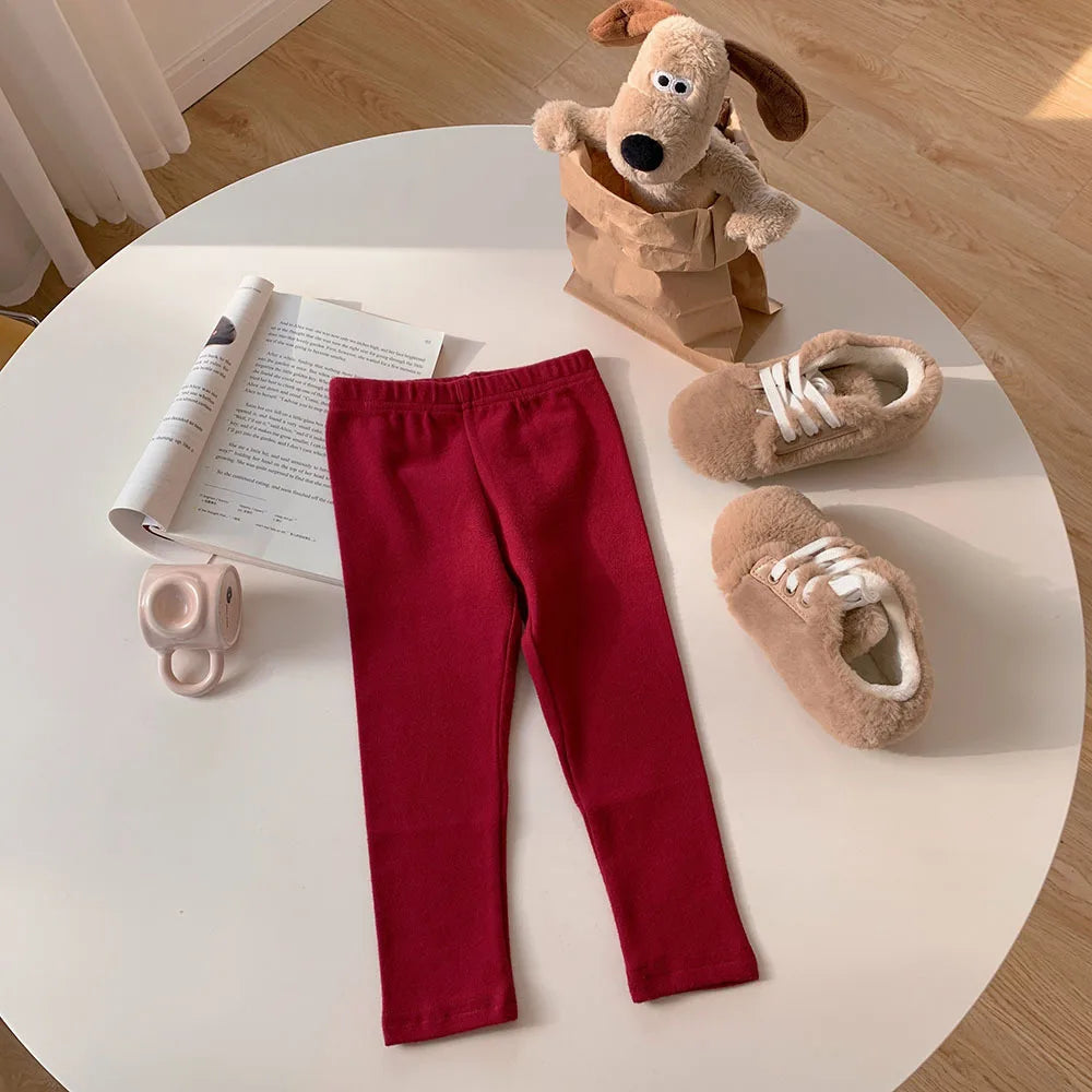 Girls' Stretchy Cotton Leggings