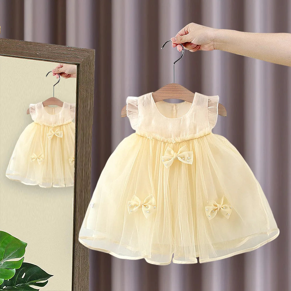 Girls’ Bow Princess Dress